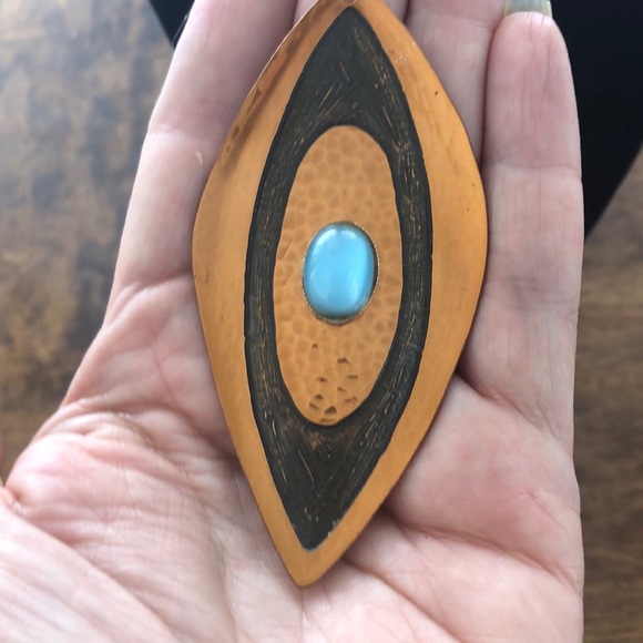 Moda signed Copper Pendant - Picture 5 of 5